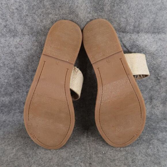 Old Navy Shoes Womens 7.5 Sandal Casual Slide Double Strap Totally Natural Flats - Picture 10 of 13